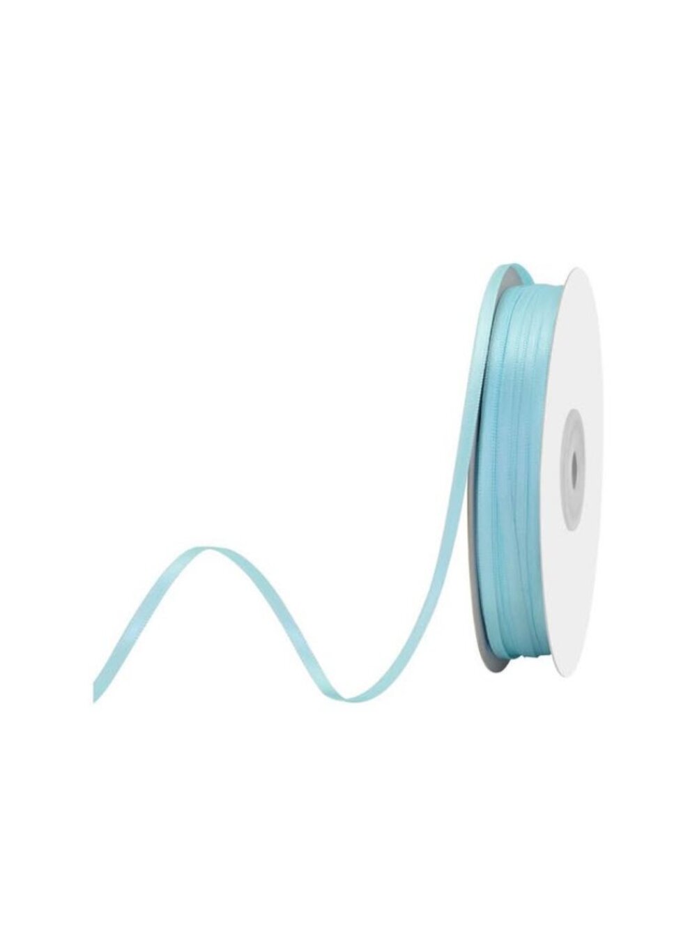 Lt Blue Double Satin Ribbon 1/8 inches x 100 Yards Solid Colour Ribbon